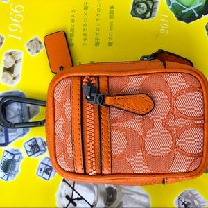 Coach clip-on stitch bag